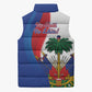 Haiti Independence Day Sleeveless Puffer Jacket 1804 Viv Haiti Viv Libete