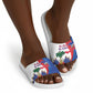 Haiti Independence Day Slide Sandals 1804 Viv Haiti Viv Libete