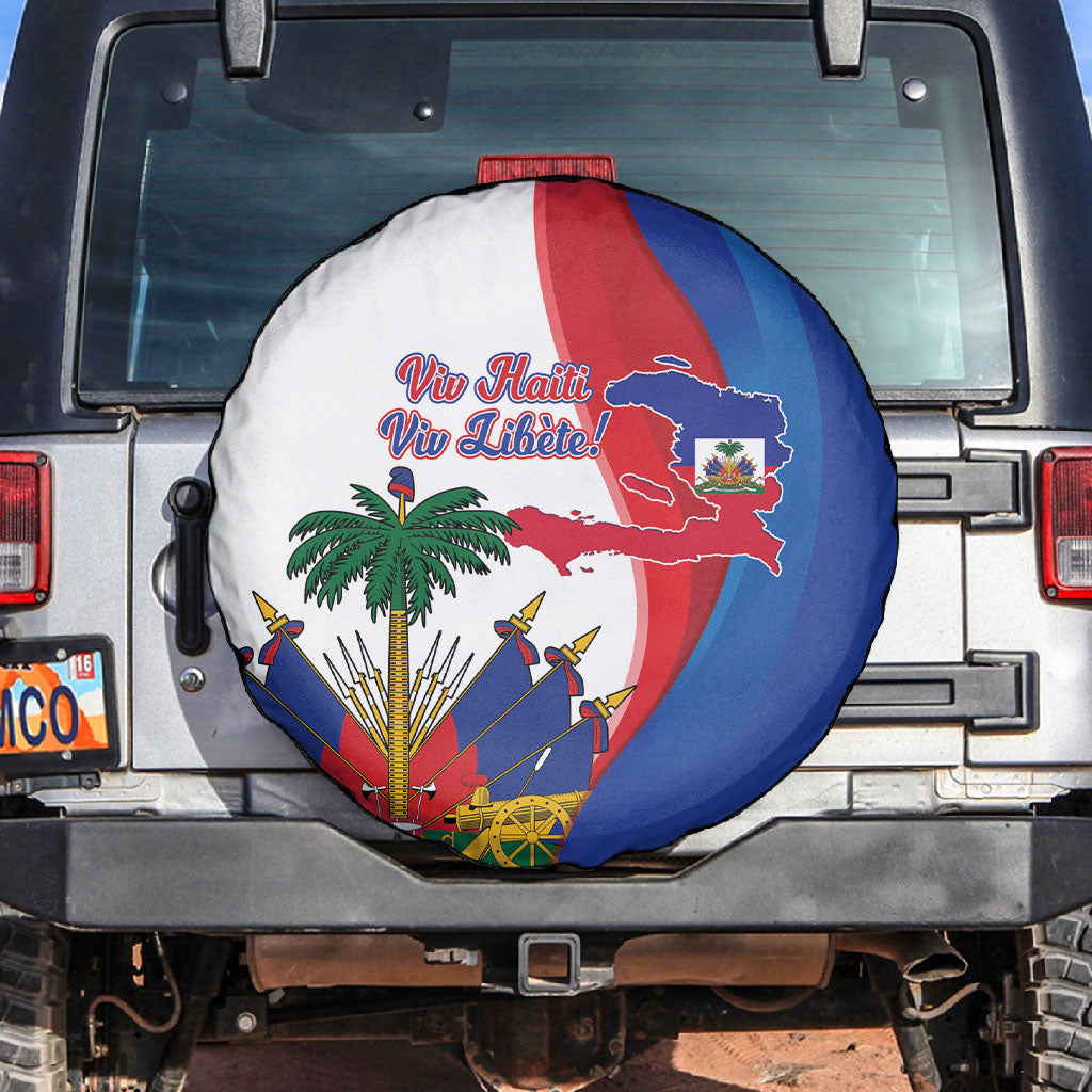 Haiti Independence Day Spare Tire Cover 1804 Viv Haiti Viv Libete