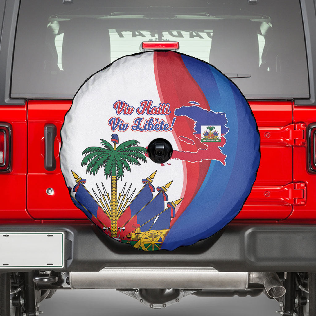 Haiti Independence Day Spare Tire Cover 1804 Viv Haiti Viv Libete