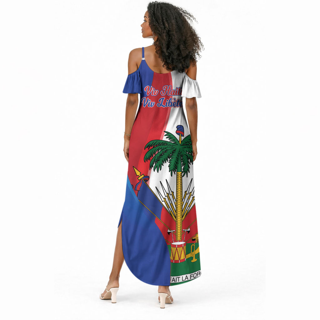 Haiti Independence Day Summer Maxi Dress 1804 Viv Haiti Viv Libete