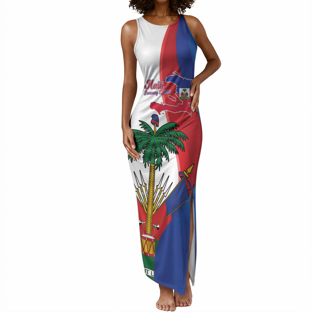Haiti Independence Day Tank Maxi Dress 1804 Viv Haiti Viv Libete