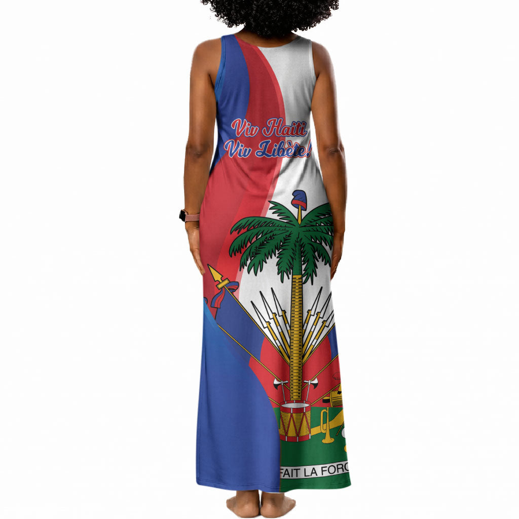 Haiti Independence Day Tank Maxi Dress 1804 Viv Haiti Viv Libete
