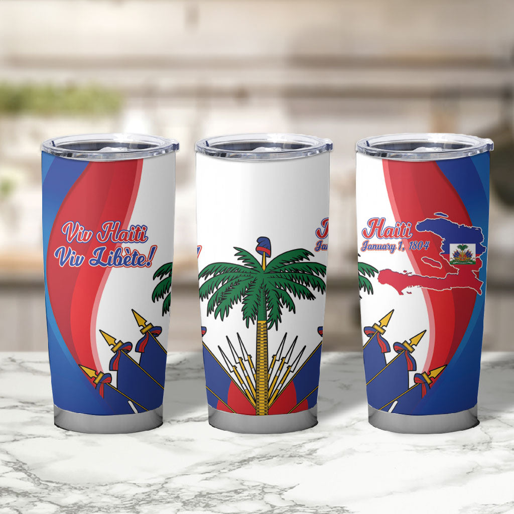 Haiti Independence Day Tumbler Cup 1804 Viv Haiti Viv Libete