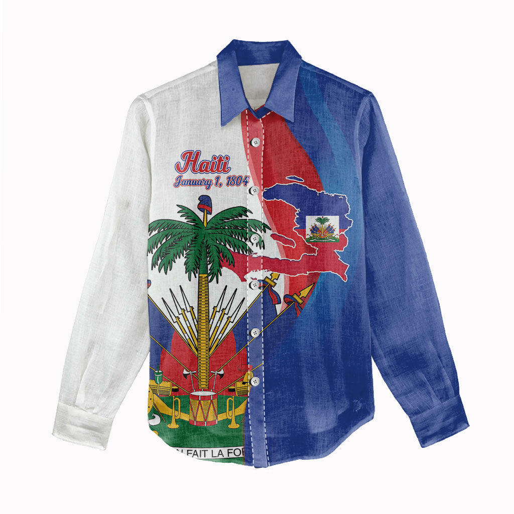 Haiti Independence Day Women Casual Shirt 1804 Viv Haiti Viv Libete