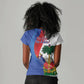 Haiti Independence Day Women V-Neck T-Shirt 1804 Viv Haiti Viv Libete