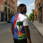 Haiti Independence Day Zipper Polo Shirt 1804 Viv Haiti Viv Libete