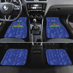 Personalized Afro Haiti Football Car Mats Les Grenadiers Made History Once Again Blue Color - African Pride