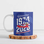Personalized Haiti Football Ceramic Mug Les Grenadiers Made History Once Again Blue Color