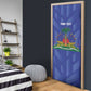 Personalized Haiti Football Door Cover Les Grenadiers Made History Once Again Blue Color