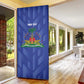 Personalized Haiti Football Door Cover Les Grenadiers Made History Once Again Blue Color
