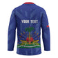 Personalized Haiti Football Hockey Jersey Les Grenadiers Made History Once Again Blue Color