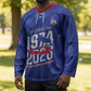 Personalized Haiti Football Hockey Jersey Les Grenadiers Made History Once Again Blue Color