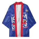 Personalized Haiti Football Kimono Les Grenadiers Made History Once Again Blue Color