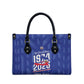 Personalized Haiti Football Leather Bag Les Grenadiers Made History Once Again Blue Color
