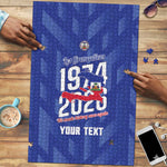 Personalized Haiti Football Puzzle Les Grenadiers Made History Once Again Blue Color