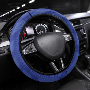 Afro Haiti Football Steering Wheel Cover Les Grenadiers Made History Once Again Blue Color - African Pride