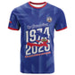 Personalized Afro Haiti Football T shirt Les Grenadiers Made History Once Again Blue Color LT14