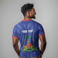 Personalized Afro Haiti Football T shirt Les Grenadiers Made History Once Again Blue Color LT14