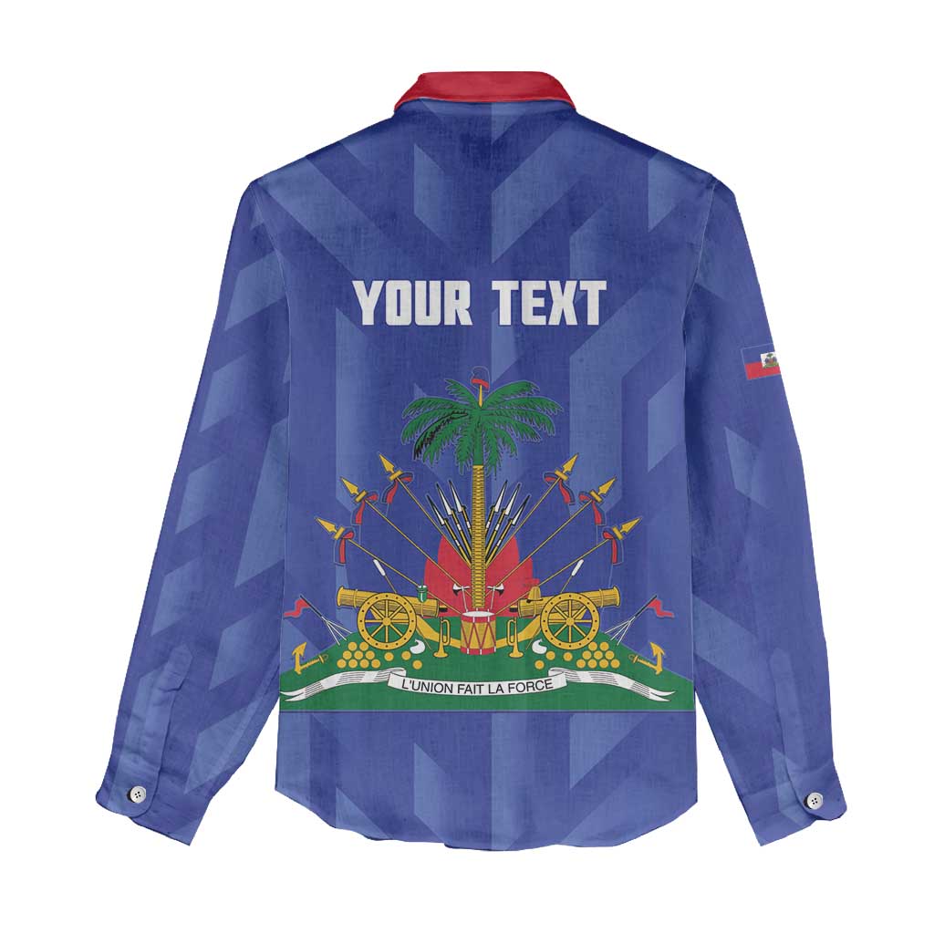 Personalized Afro Haiti Football Women Casual Shirt Les Grenadiers Made History Once Again Blue Color - African Pride