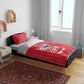Personalized Afro Haiti Football Bedding Set Les Grenadiers Made History Once Again Red Color - African Pride