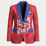 Personalized Haiti Football Blazer Les Grenadiers Made History Once Again Red Color