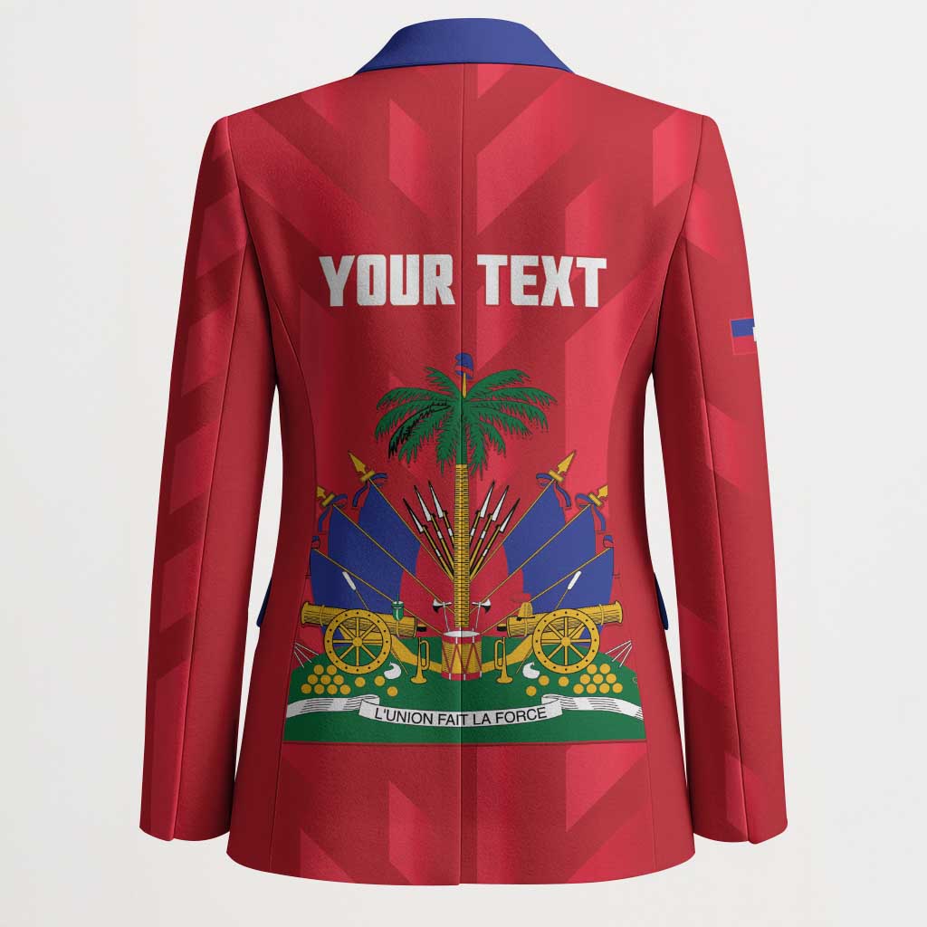 Personalized Haiti Football Blazer Les Grenadiers Made History Once Again Red Color