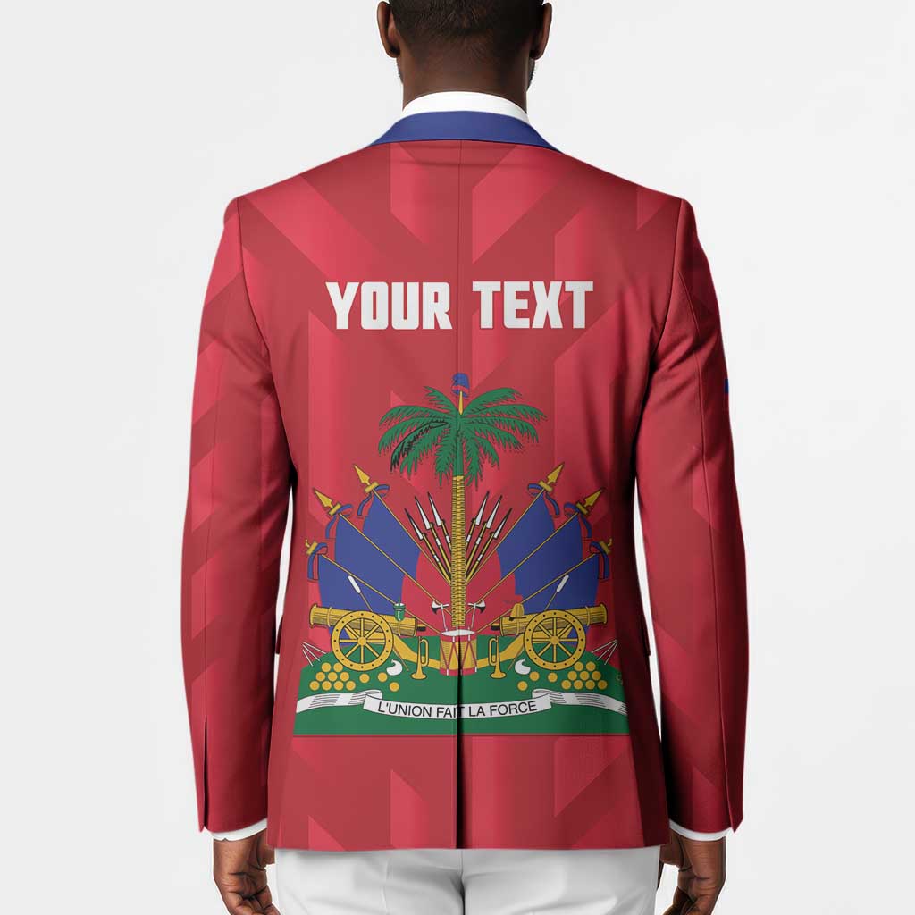Personalized Haiti Football Blazer Les Grenadiers Made History Once Again Red Color