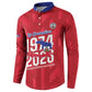 Personalized Haiti Football Button Sweatshirt Les Grenadiers Made History Once Again Red Color