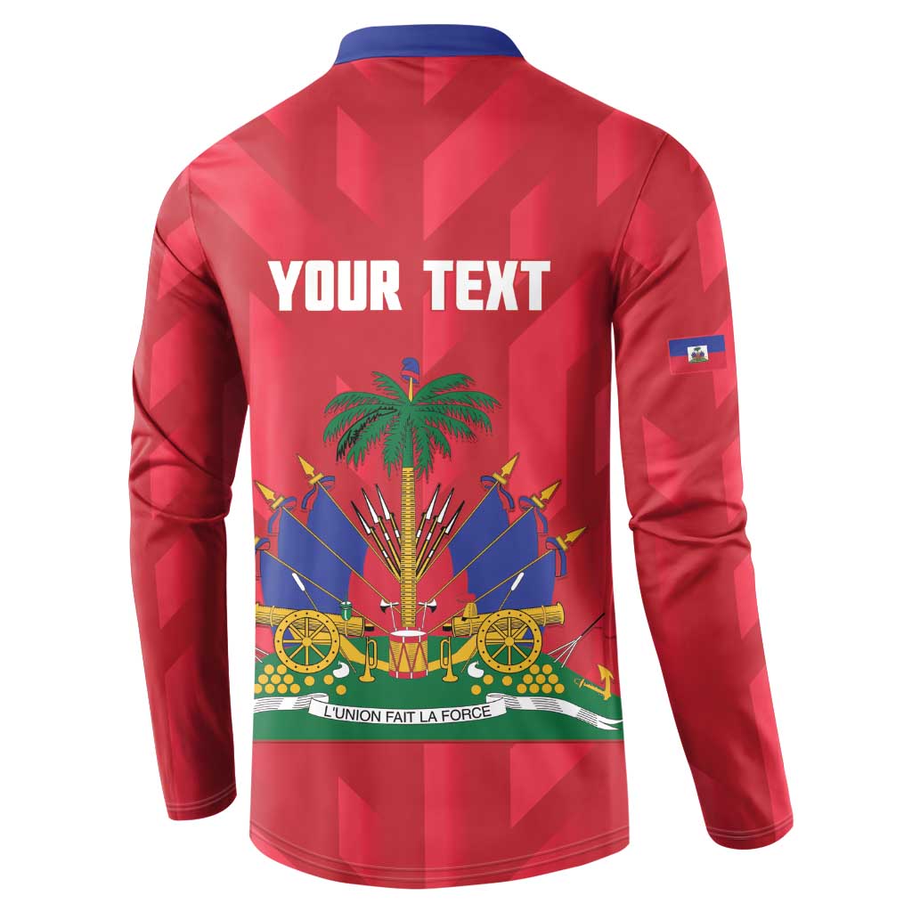 Personalized Haiti Football Button Sweatshirt Les Grenadiers Made History Once Again Red Color