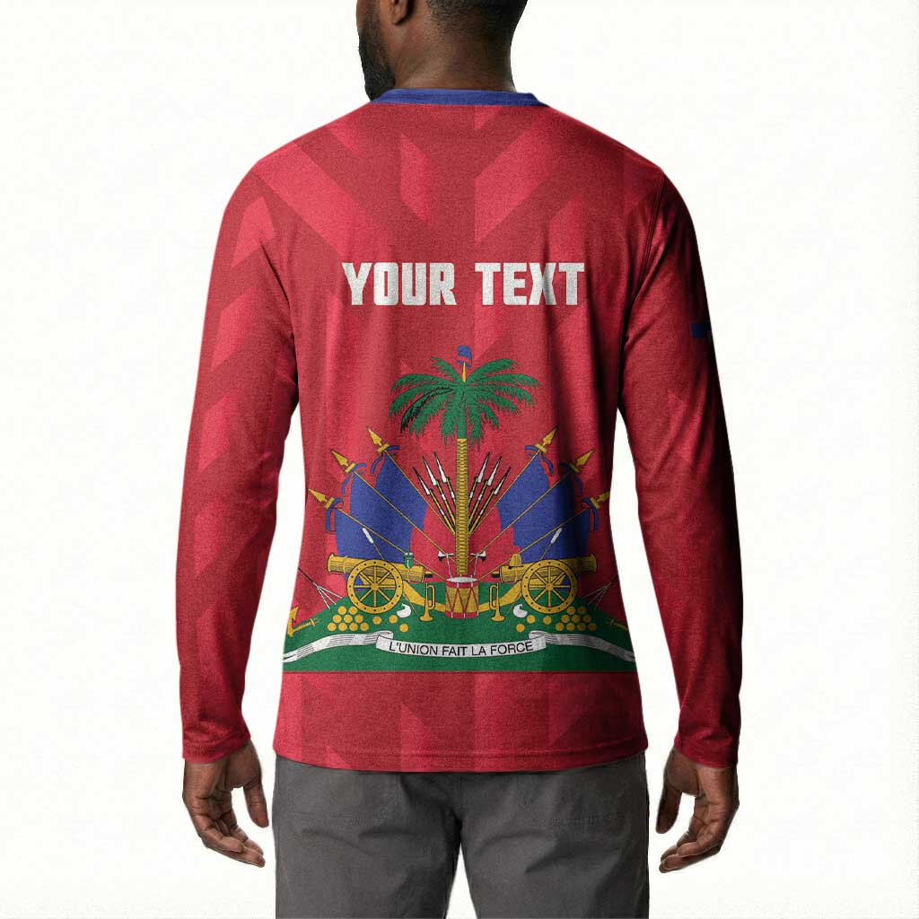Personalized Haiti Football Button Sweatshirt Les Grenadiers Made History Once Again Red Color