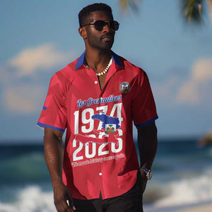 Personalized Afro Haiti Football Hawaiian Shirt Les Grenadiers Made History Once Again Red Color LT14