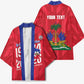 Personalized Haiti Football Kimono Les Grenadiers Made History Once Again Red Color