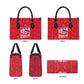 Personalized Haiti Football Leather Bag Les Grenadiers Made History Once Again Red Color