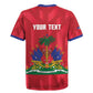 Personalized Afro Haiti Football Rugby Jersey Les Grenadiers Made History Once Again Red Color LT14