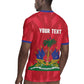 Personalized Afro Haiti Football Rugby Jersey Les Grenadiers Made History Once Again Red Color LT14