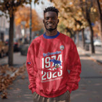 Personalized Afro Haiti Football Sweatshirt Les Grenadiers Made History Once Again Red Color - African Pride