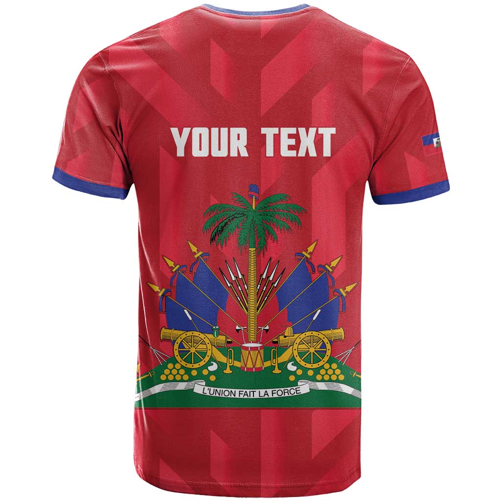 Personalized Afro Haiti Football T shirt Les Grenadiers Made History Once Again Red Color LT14