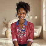 Personalized Afro Haiti Football Women Casual Shirt Les Grenadiers Made History Once Again Red Color - African Pride