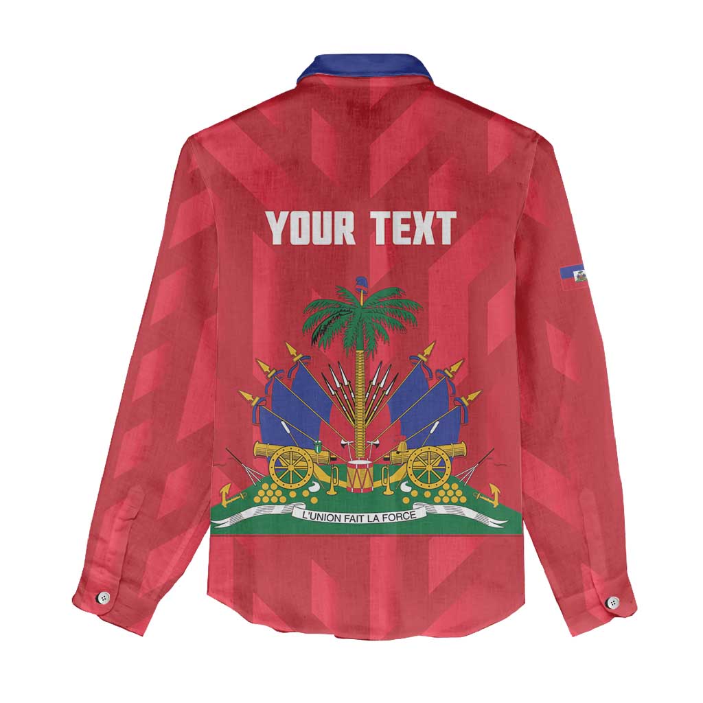 Personalized Afro Haiti Football Women Casual Shirt Les Grenadiers Made History Once Again Red Color - African Pride