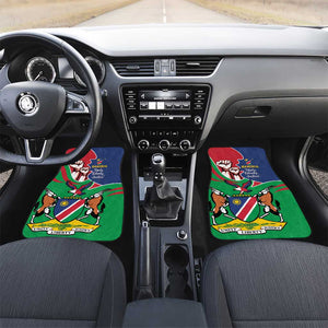 Namibia Independence Day Car Mats Coat Of Arms Curve Style