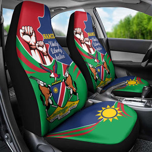 Namibia Independence Day Car Seat Cover Coat Of Arms Curve Style