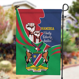 Namibia Independence Day Garden Flag Coat Of Arms Curve Style