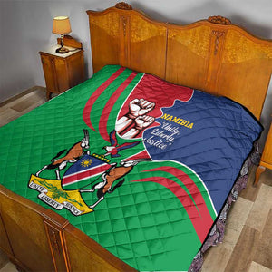 Namibia Independence Day Quilt Coat Of Arms Curve Style