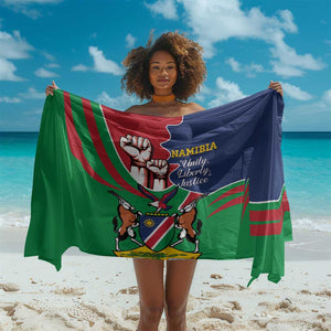 Namibia Independence Day Sarong Coat Of Arms Curve Style