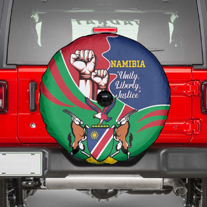 Namibia Independence Day Spare Tire Cover Coat Of Arms Curve Style