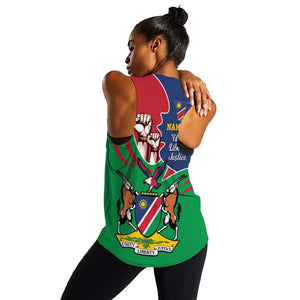 Namibia Independence Day Women Racerback Tank Coat Of Arms Curve Style