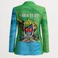 Personalized Tanzania Independence Day Blazer Happy 65th Anniversary Grunge Flag