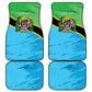 Personalized Tanzania Independence Day Car Mats Happy 65th Anniversary Grunge Flag