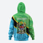 Personalized Tanzania Independence Day Hoodie Happy 65th Anniversary Grunge Flag
